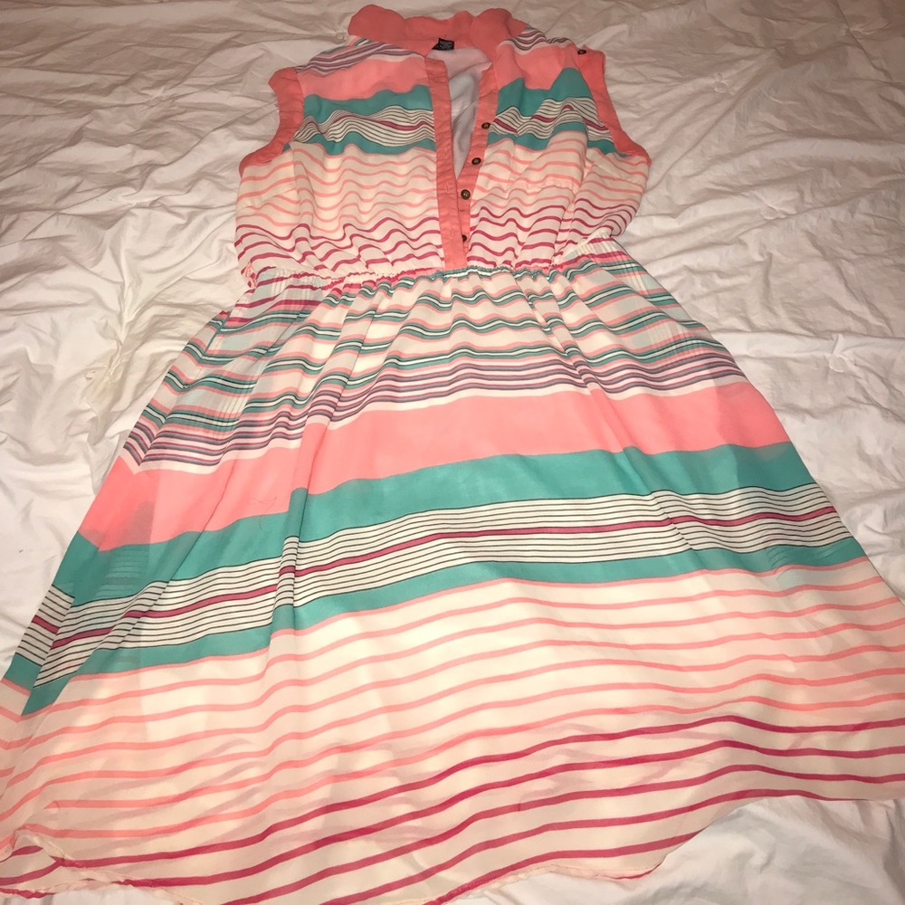 Stripped Sleeveless dress w/pockets size 2x - Picture 5 of 8